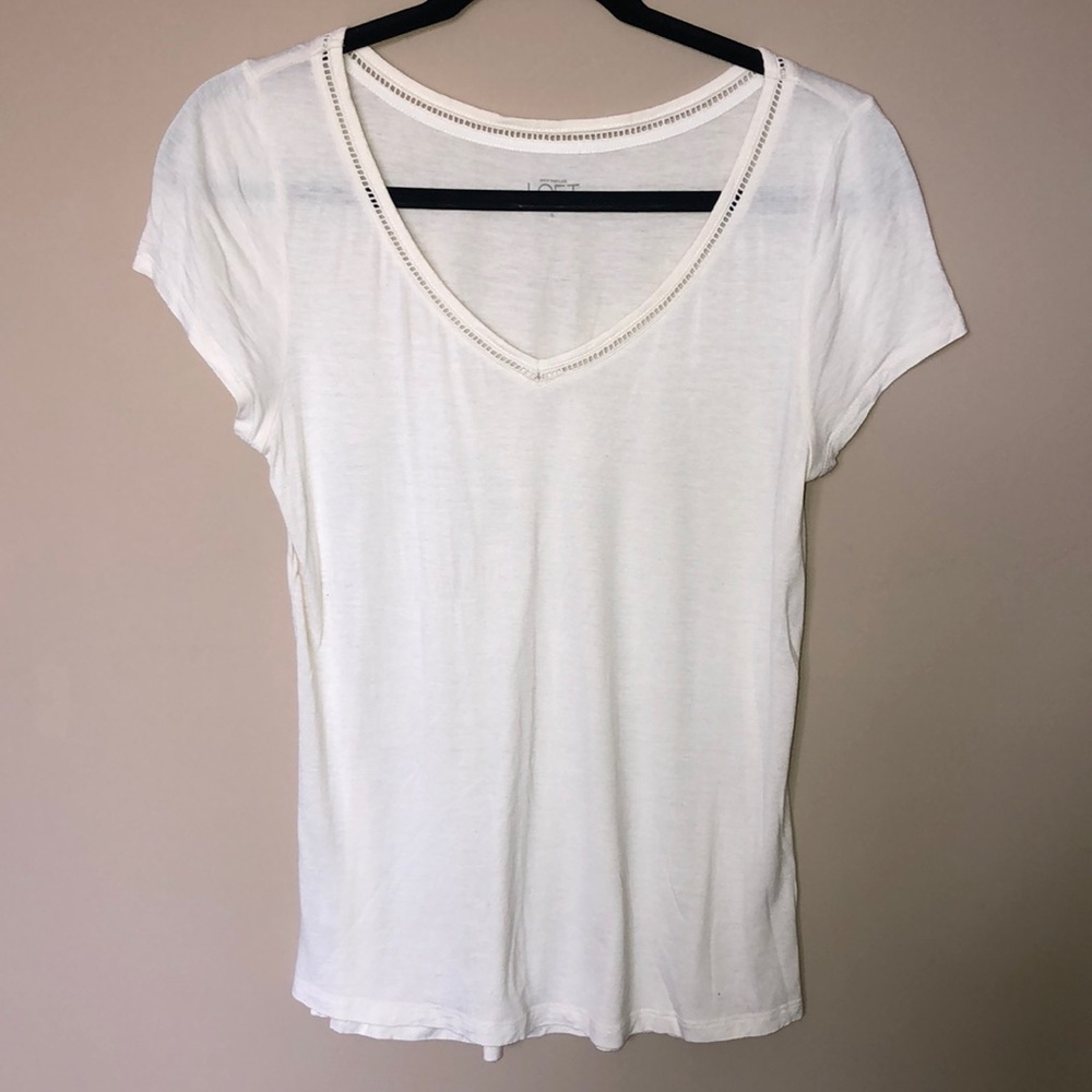 LOFT Beige T Shirt